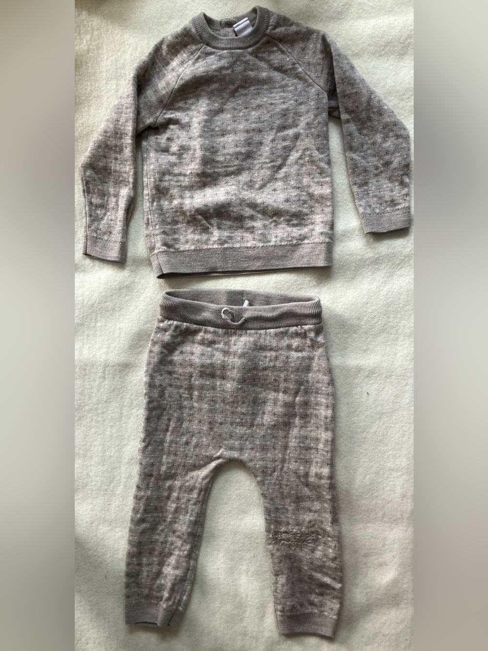 H & M Premium Selection Merino Wool Sweater/Pants Set - 9-12 months discontinued